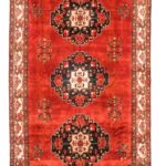 Semi Antique Mashad Area Rug 6'8" x 13'6"
