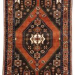Taj Rugs One Of A Kind Hand Knotted Woven Pure Wool Pile Tribal Iranian Persian Area Rug 7 Feet 7 Inches X 5 Feet 4 Inches