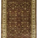 Taj Rugs One Of A Kind Hand Knotted Woven Traditional Iranian Persian Design Pure Wool Living Dining Room Bedroom Area Rug 7x10 from India